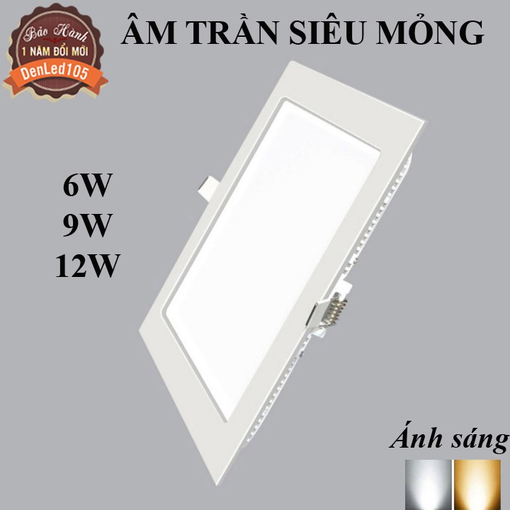 ĐÈN DOWNLIGHT ÂM TRẦN VUÔNG 6W-9W-12W