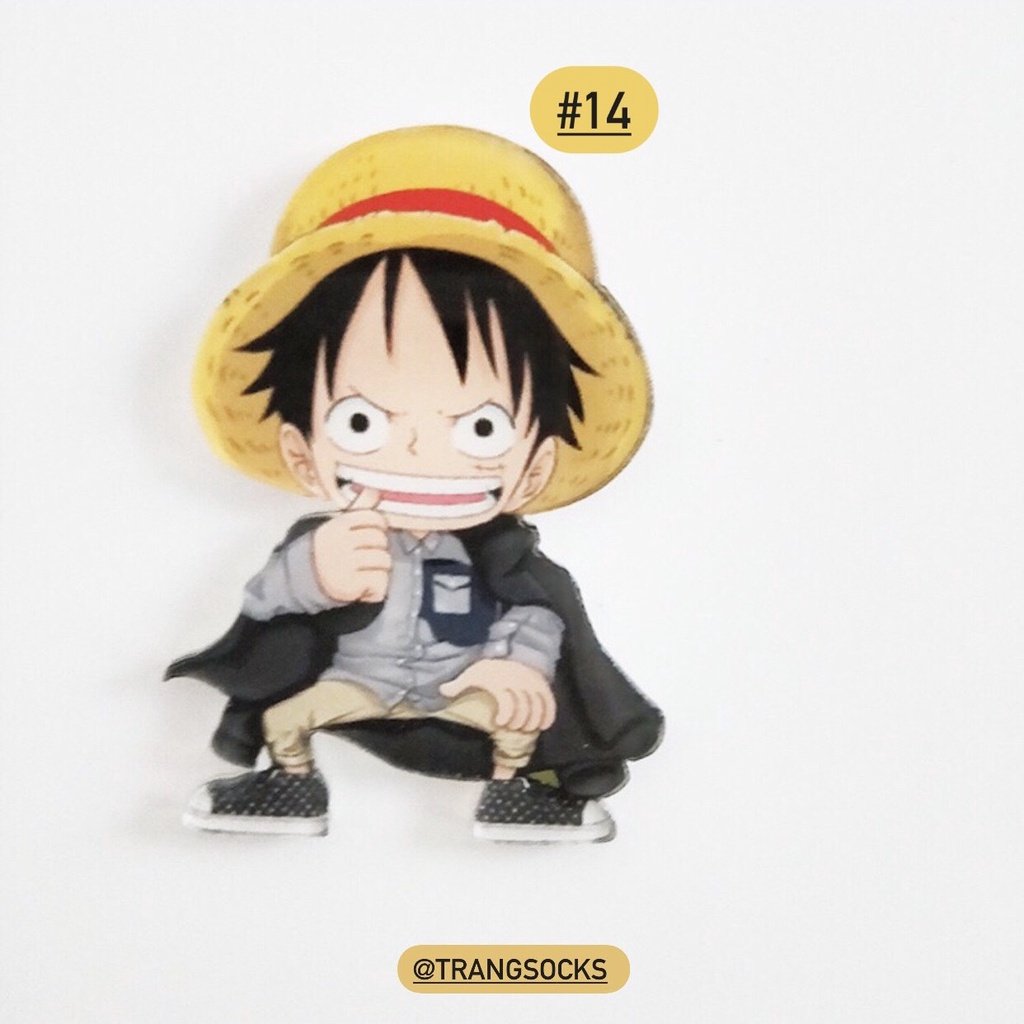 Ghim cài Balo, quần áo hoạ tiết Luffy One Piece
