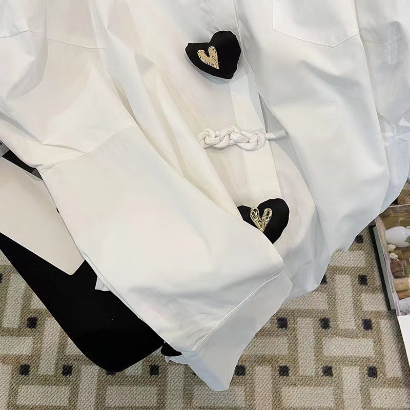 Áo Sơ Mi Nữ Tay Dài Dáng Rộng Phong Cách Hàn Quốc Thời Trang