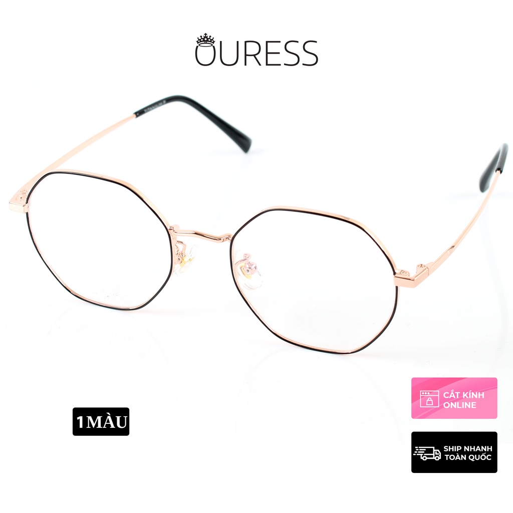 Gọng kính titanium 88031DV thời trang cao cấp nam nữ siêu nhẹ siêu bền OURESS