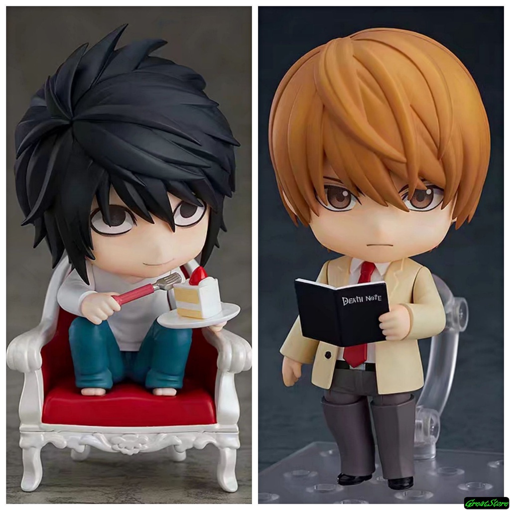 MÔ HÌNH Yagami Raito  1160 và L Lawliet 1200 Death Note Q size - Quyển Sổ Thiên Mệnh Q mode 10cm