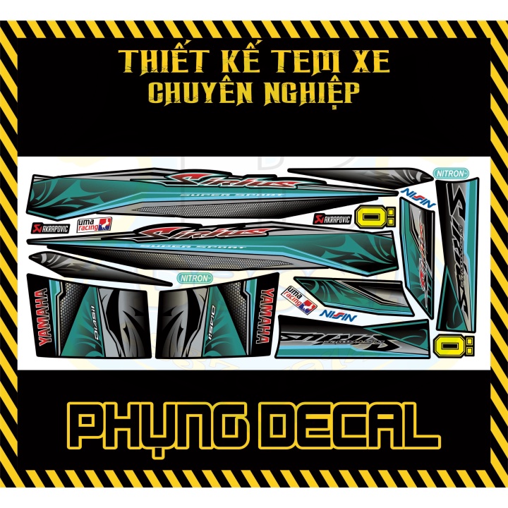 ( Quí khách vui lòng mang ra tiệm cho thợ dán ) Tem sirius xanh đen