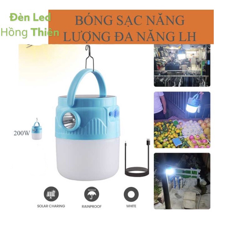 BÓNG SẠC NĂNG LƯỢNG MẶT TRỜI 200W ĐA NĂNG