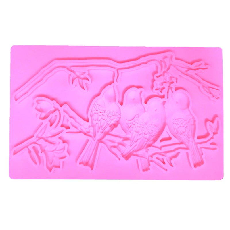Khuôn Silicone Làm Bánh Mousse / Sô Cô La / Hoa / Chim Dành Cho Nhà Bếp