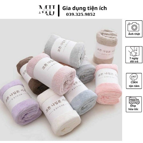 Khăn mặt Hàn Quốc cotton siêu thấm kích thước 30*50