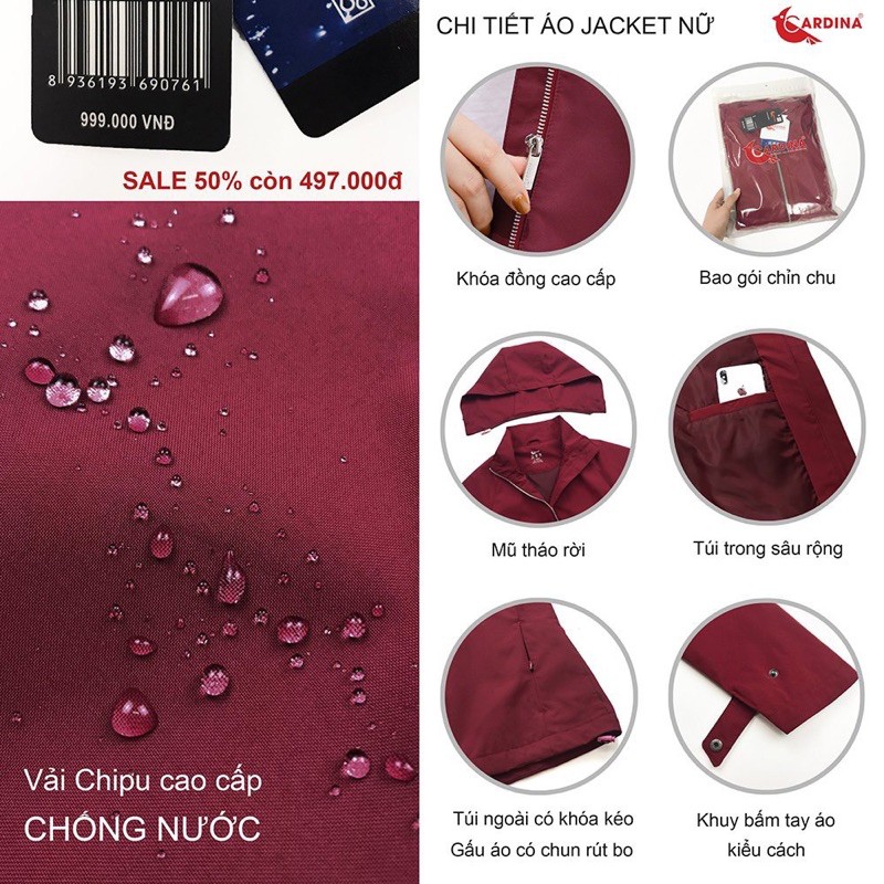 NÁN SỈ ÁO JACKET CDN CHO NAM