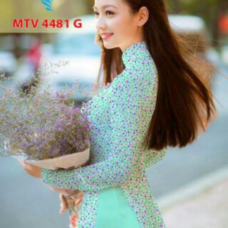 Vải áo dài hoa nhí