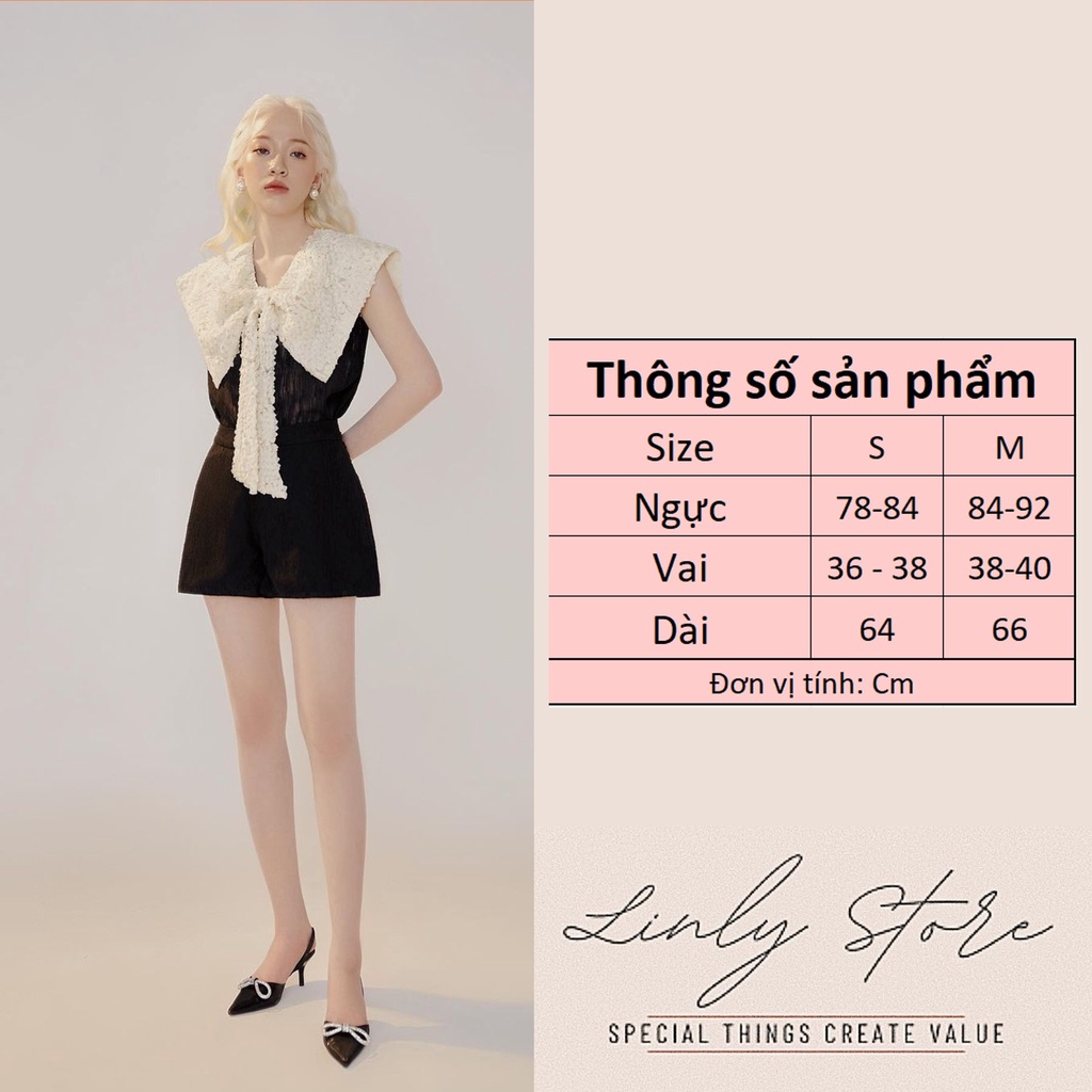 Áo kiểu nữ cổ phối chất tơ tiểu thư A-PC