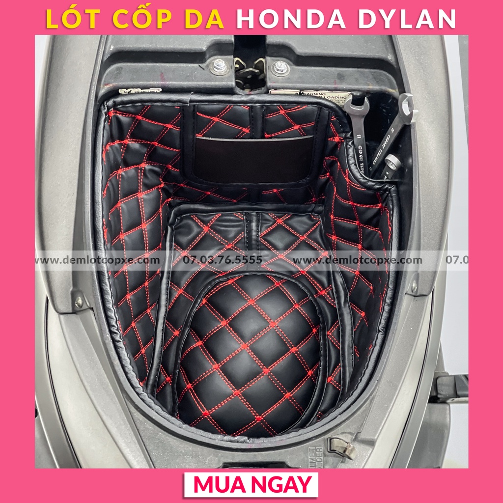 Lót Cốp Da Xe Honda Chống Nóng Chống Sốc Cách Nhiệt Xe Honda Dylan Có Túi Giấy Tờ-Bảo Hành 1 năm