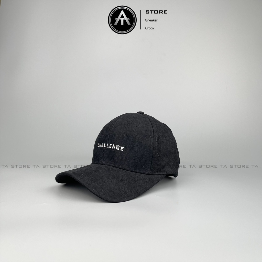 Mũ lưỡi trai thêu chữ Challenge chất nhung cao cấp