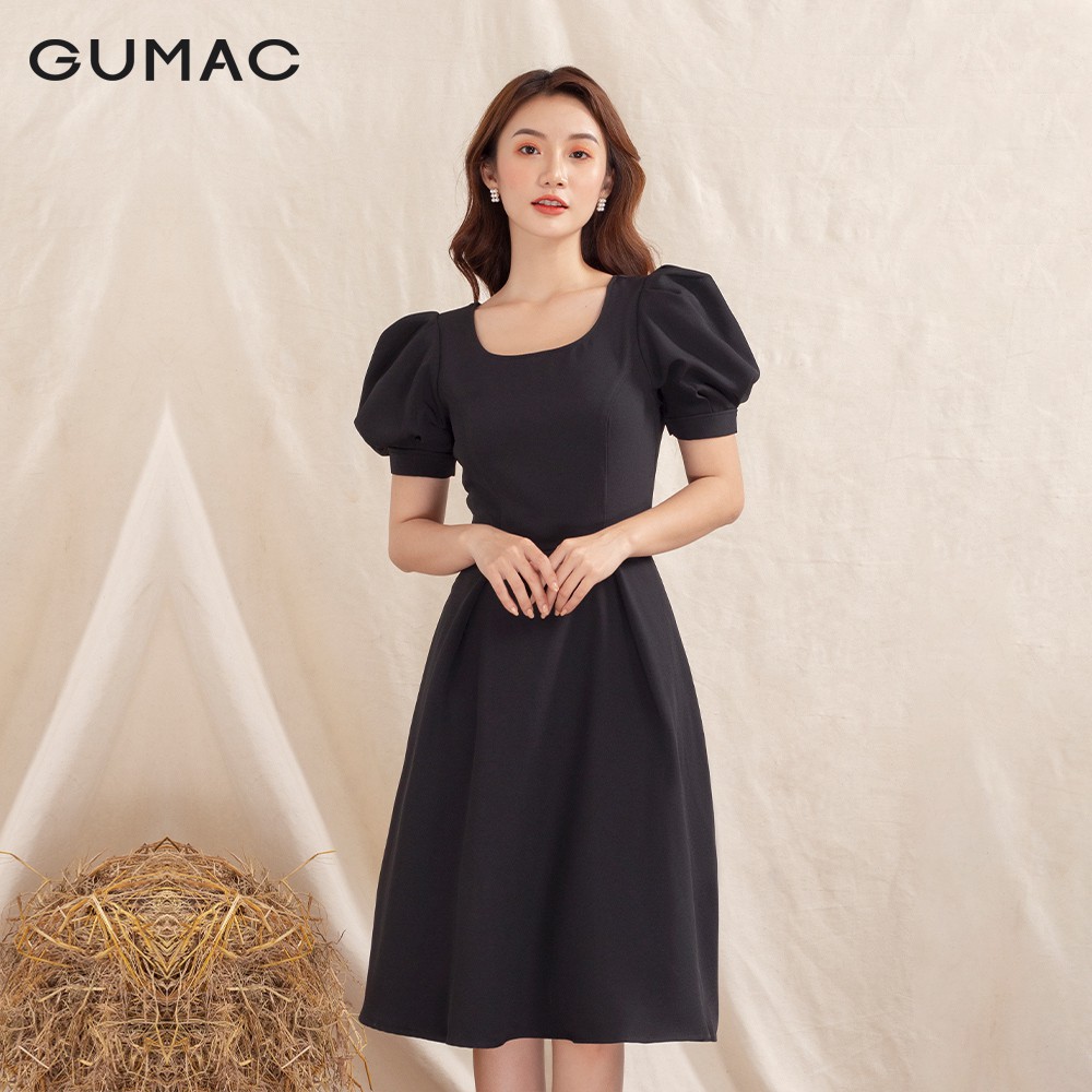 [Mã WABR0101 giảm 10% đơn 99K] Đầm cổ U phom xòe DA1049 GUMAC