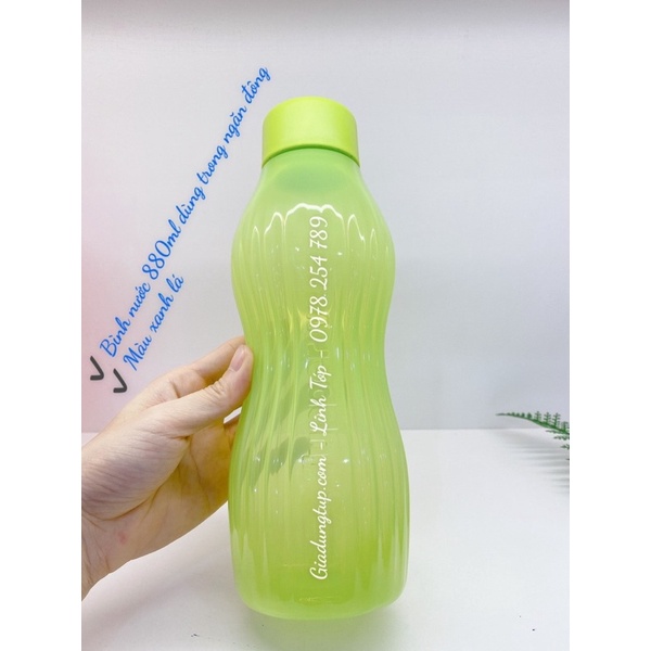 Bình nước 880ml dùng được trong ngăn đông, nhựa nguyên sinh đảm bảo sk