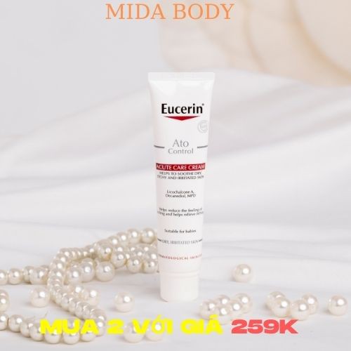 Kem Dưỡng Ẩm, Giảm Kích Ứng, Ngứa Eucerin Atocontrol Acute Care Cream (40ml). date 6/2021