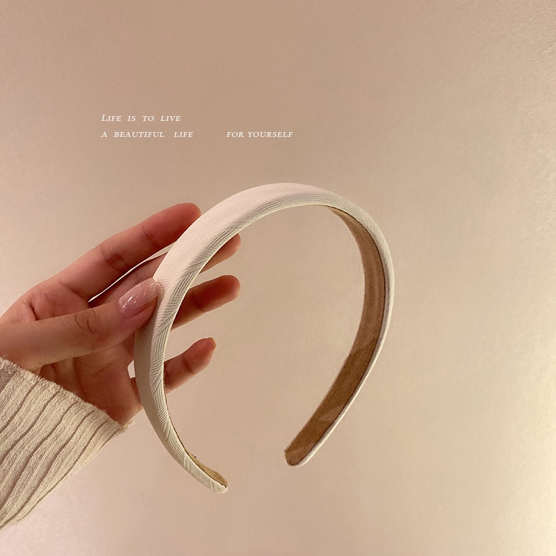 Băng Đô Cài Tóc Bằng Vải Flannel Mềm Mại Nhiều Màu Sắc Phong Cách Hàn Quốc