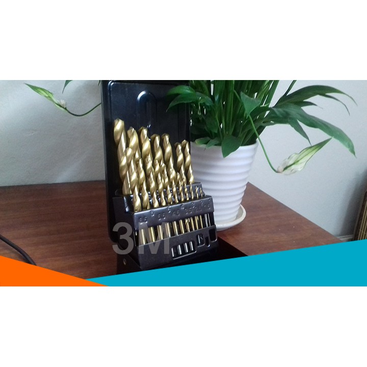 Hộp Combo 18 Mũi Khoan Đa Năng Cao Cấp Mũi Thép Đen