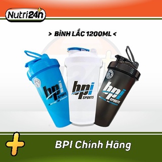 Bình Nước Thể Thao shaker Thương Hiệu Bpi Sports 1200ml Nhựa BPA Free - An Toàn Cho Người Dùng Authentic 100%