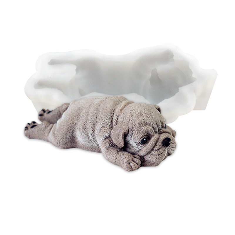 Khuôn silicon 4D Cún con 13cm