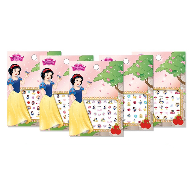 Sticker Dán Móng Tay Hình Công Chúa Băng Giá Elsa Và Anna Dễ Thương