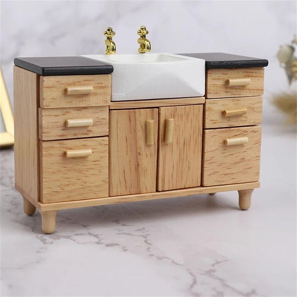 Chậu Rửa Mini Dễ Thương Trang Trí Nhà Búp Bê 1 / 12