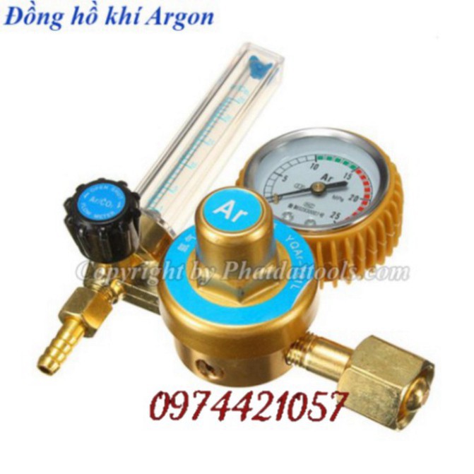 XẢ KHO -  Đồng hồ khí Argon sử dụng cho máy hàn TIG dùng để điều hòa lượng khí Argon, bảo vệ tốt cho mối hàn
