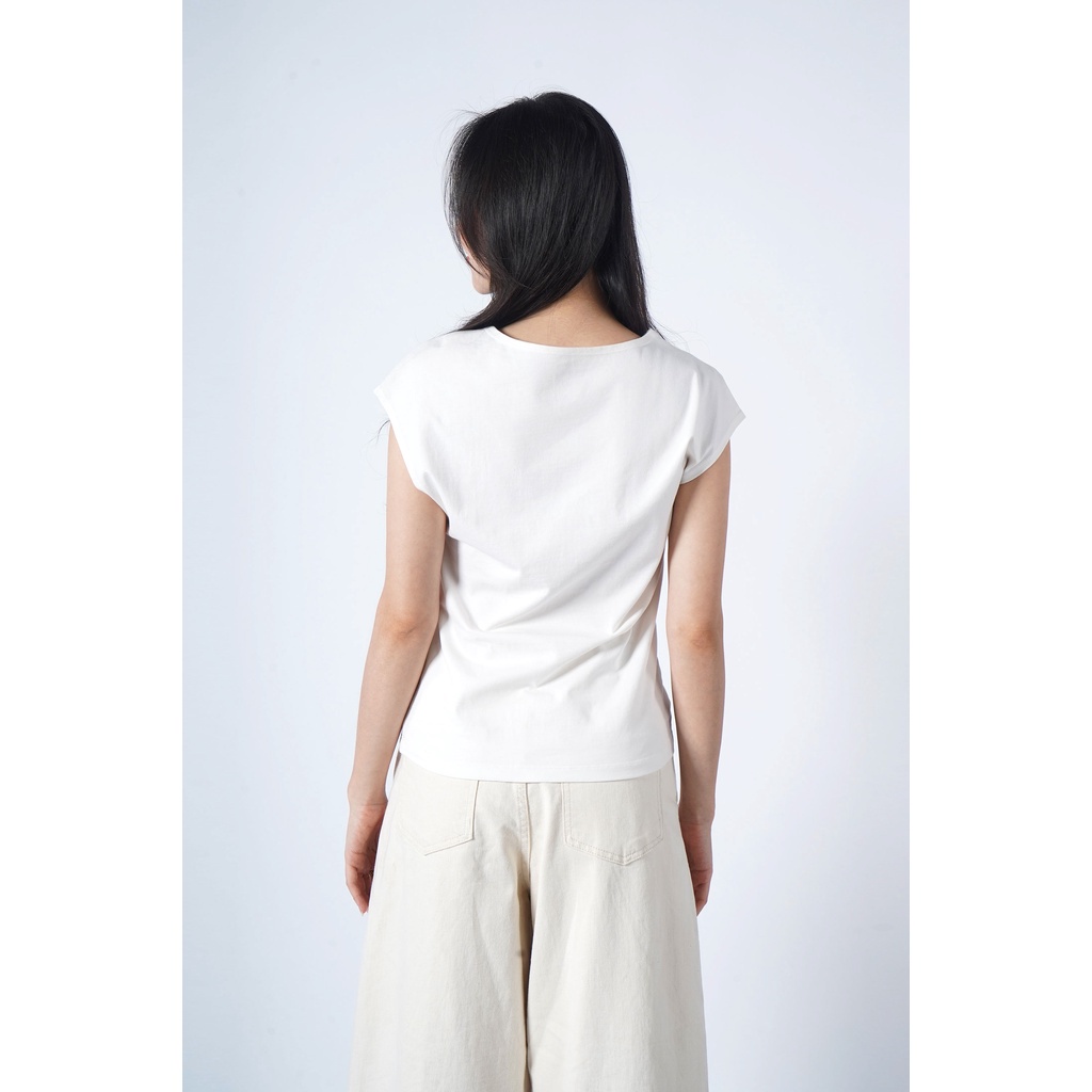 Áo Thun Nữ Tay Con Trơn Form Regular - Routine 10S21TSHW005