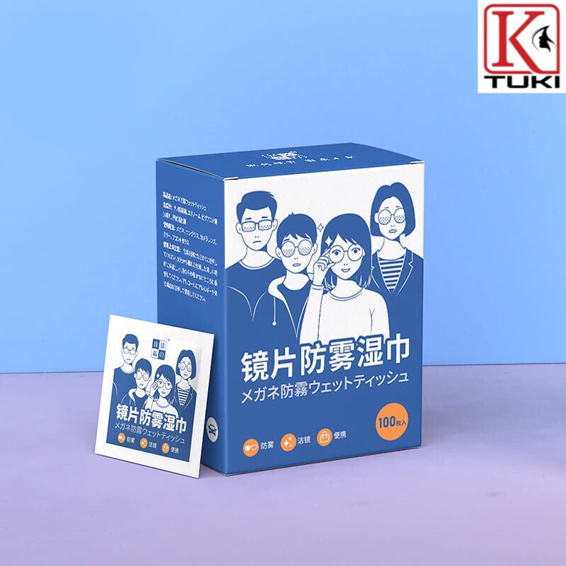 Hộp 100 khăn lau kính Nano