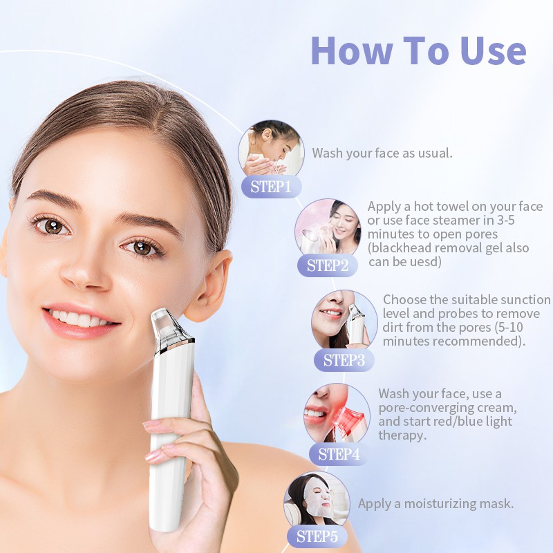 [Mã FMCGMALL - 8% đơn 250K] Máy hút loại bỏ mụn đầu đen ANLAN chống nước làm sạch da mặt | BigBuy360 - bigbuy360.vn