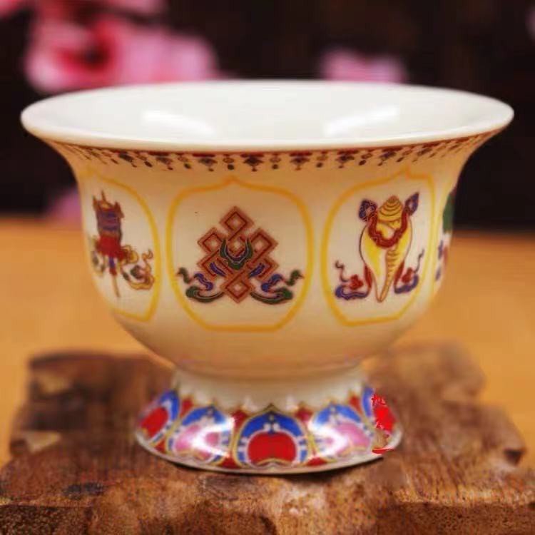 Chén sứ 8 Cát Tường  size nhỏ