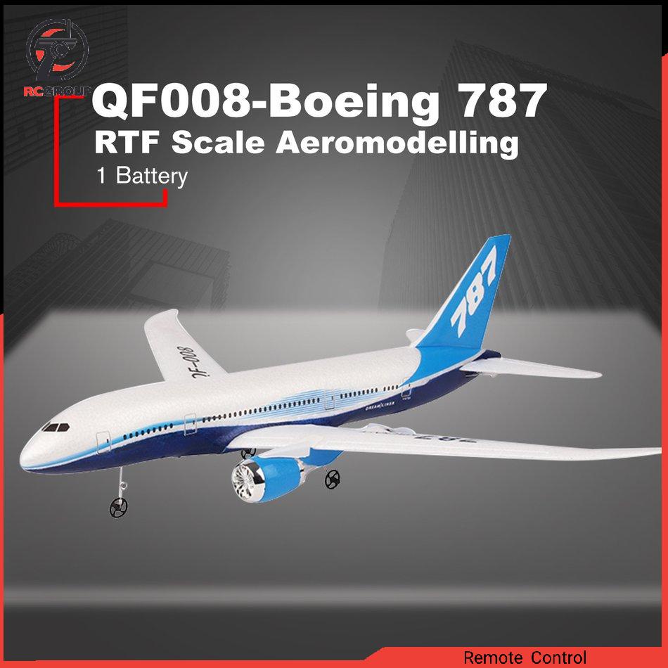 QF008-Boeing 787 2.4GHz 3CH RC Airplane Fixed Wing RTF Scale Aeromodeslling