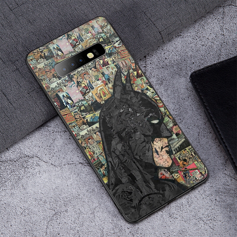 Ốp Điện Thoại Hình Batman Superman Dark Knight Cho Samsung Galaxy S10 E S8 S9 S10 Plus S7 Edge S6