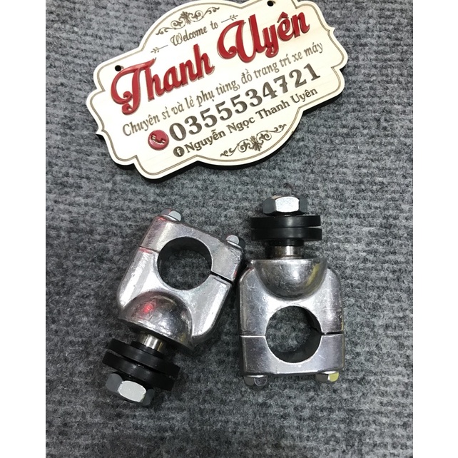Cặp gù  bắt ghi đông xe 67 nhôm