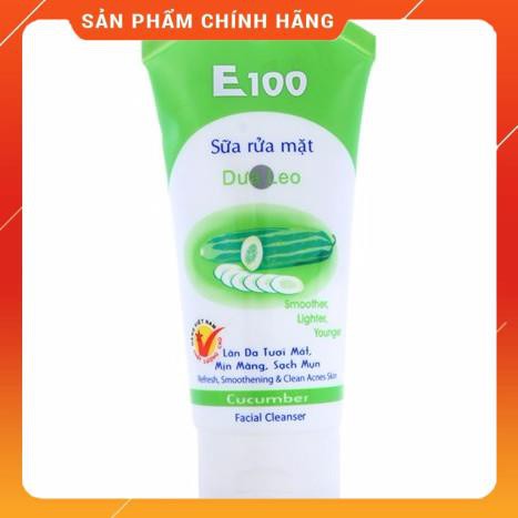 Sữa Rửa Mặt E100 Dưa Leo Dưỡng Da Mịn 100g