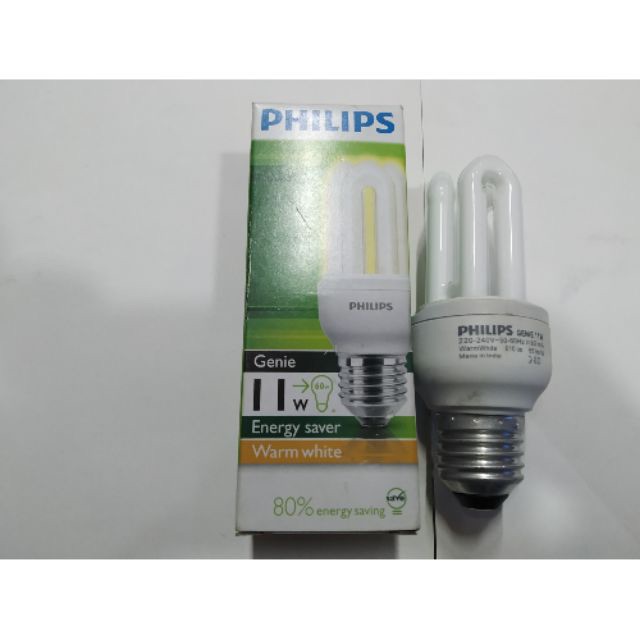 Bóng đèn Compact 3U 11W Philips - hàng chính hãng, có sẵn - có ánh sáng trắng và vàng | BigBuy360 - bigbuy360.vn