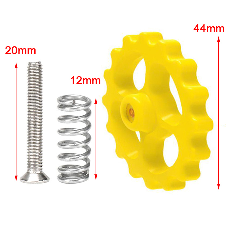 FAVN Bless 3D Printer M3*20 Screw Nut Leveling Spring Kit For Heated Bed Leveling Modules Glory