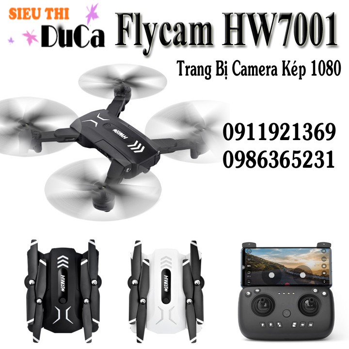 Flycam HW9001 Trang Bị 2 Camera 4k Bay 18-20p