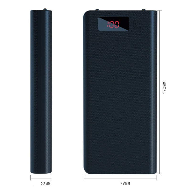 Vỏ pin sạc dự phòng A8 LCD 8x18650 không dùng pin dự phòng