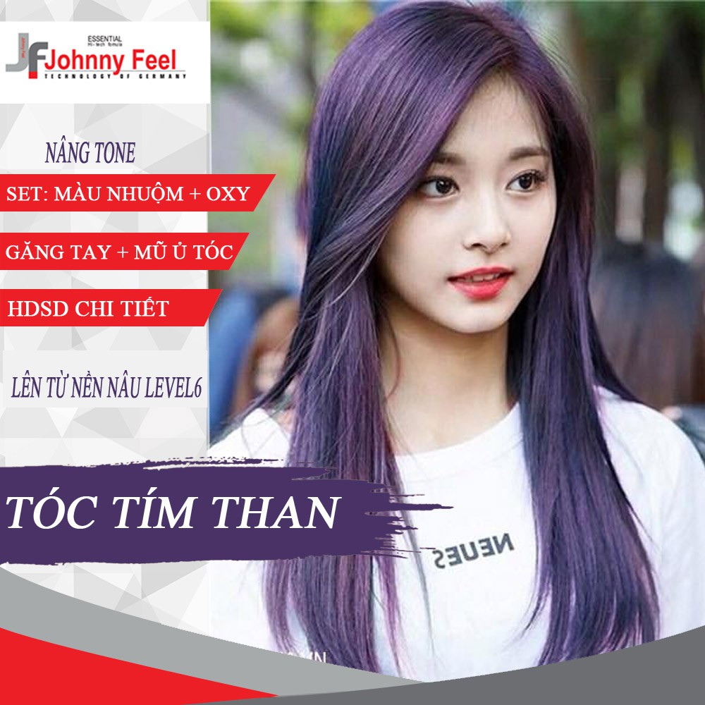 Thuốc Nhuộm Tóc Màu Tím Than Johnny Feel