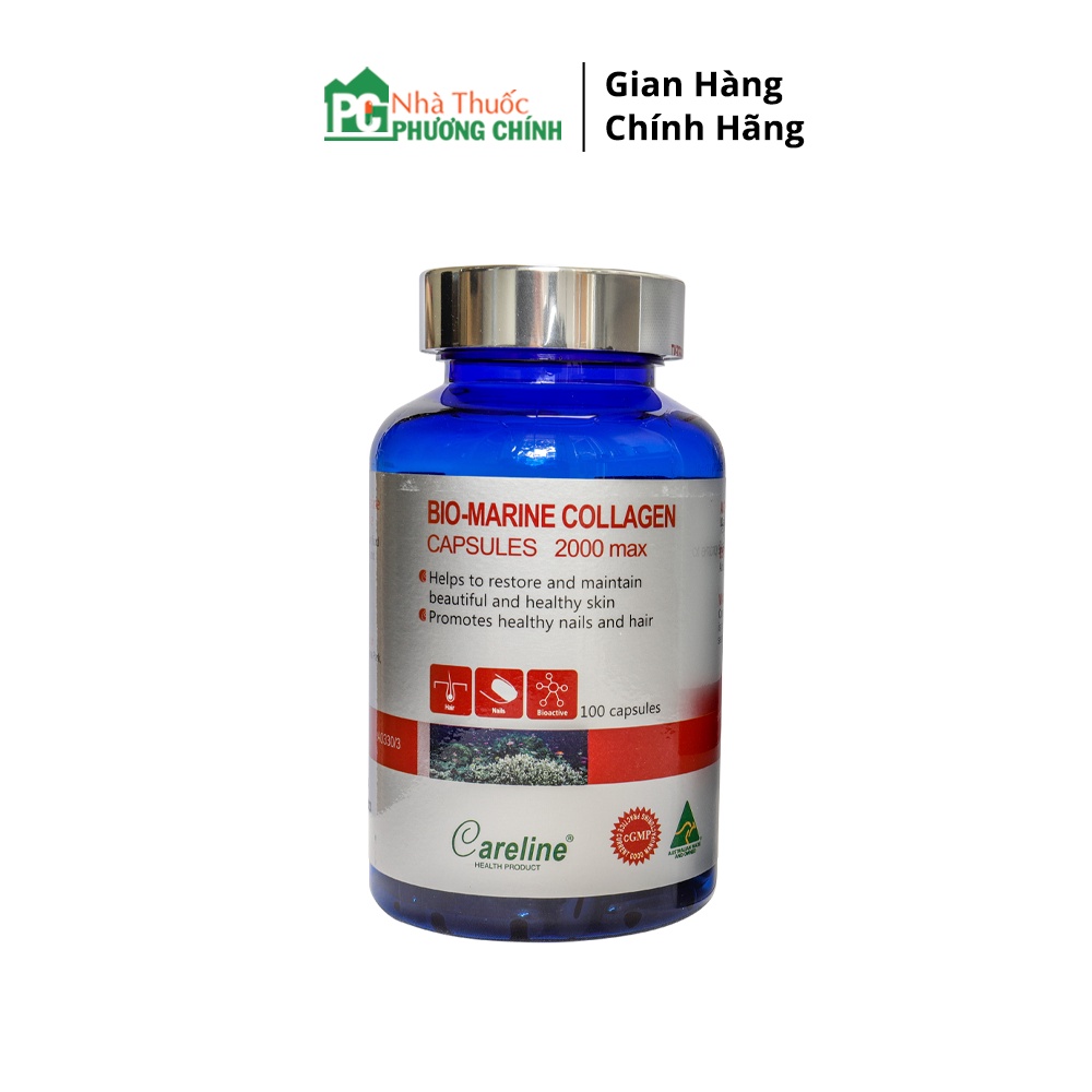 Viên Uống Bổ Sung Collagen Của Úc Bio-Marine Careline - Ngăn Ngừa Lão Hóa, Giảm Nếp Nhăn, Giúp Da Trắng Hồng Tự Nhiên