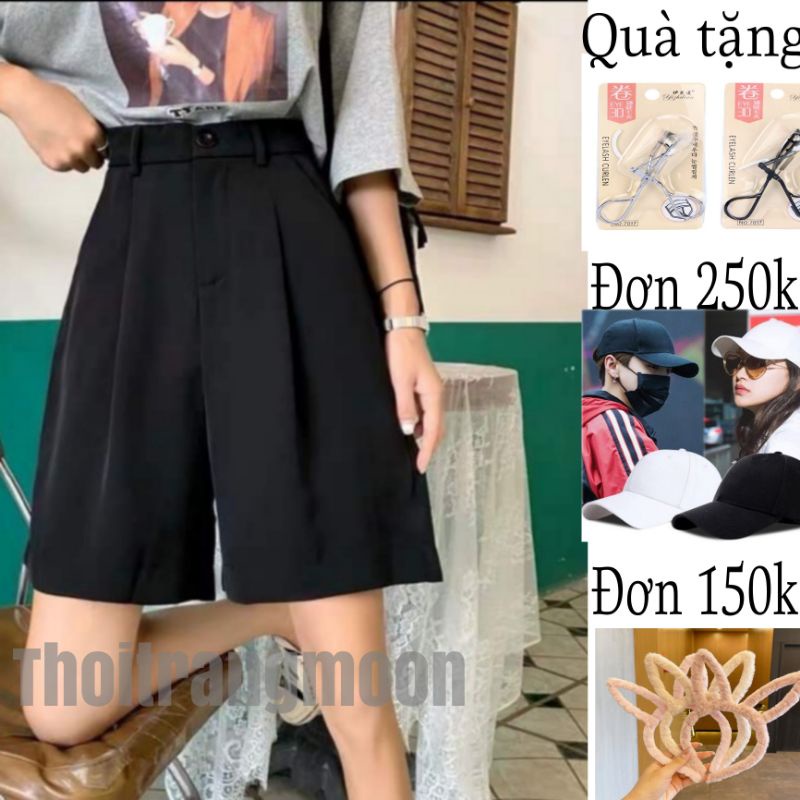 Quần short nữ ống rộng chất tuyết mưa vải loại 1