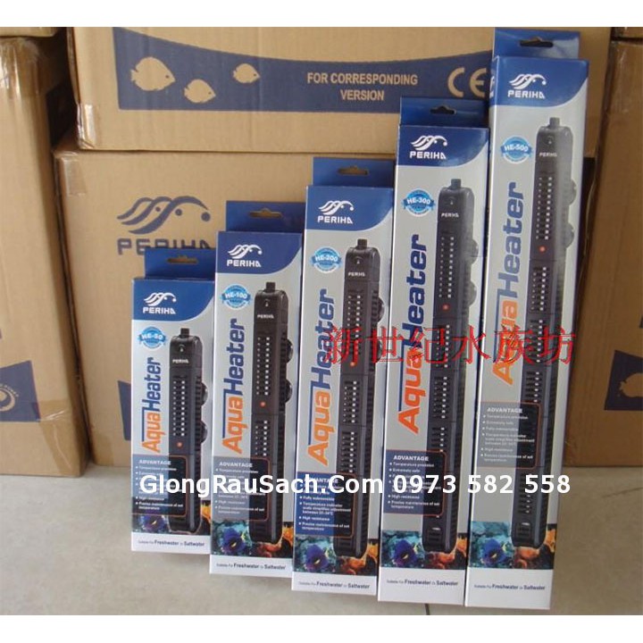Máy Sưởi bể cá cảnh cao cấp có thành chống bỏng cho bể cá cho bể 20L – 500L
