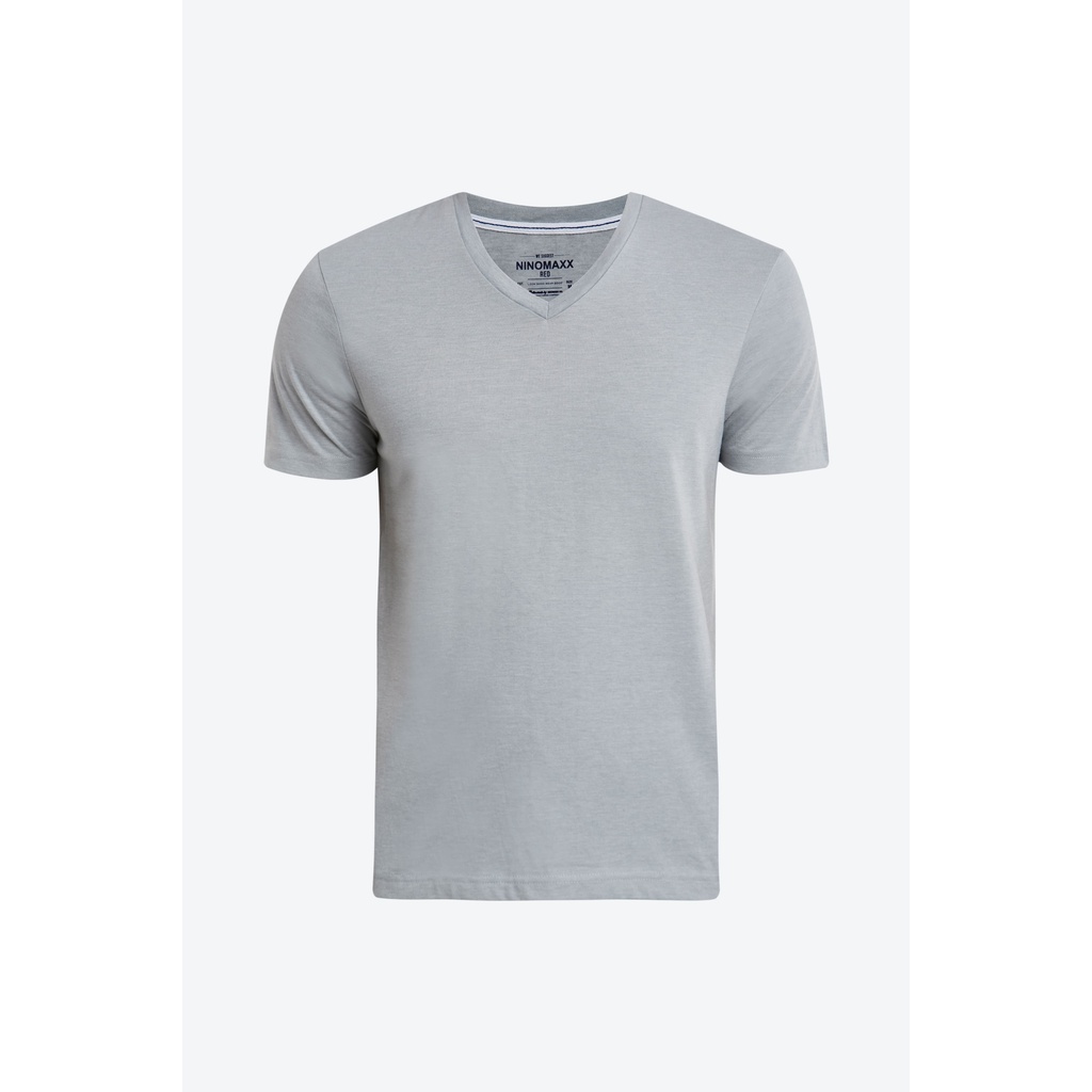 NINOMAXX Áo Thun Nam ngắn tay cổ tim cotton pha polyester nhiều màu 180512-6