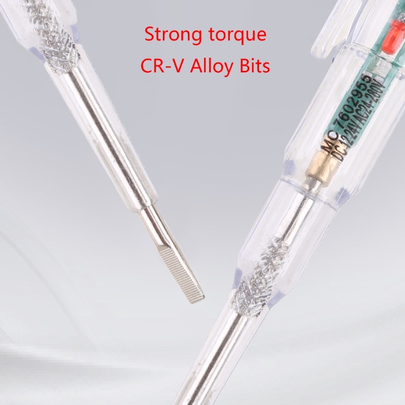 Bút Thử Điện Có Đèn LED Hai Màu Kèm Kẹp Tiện Dụng