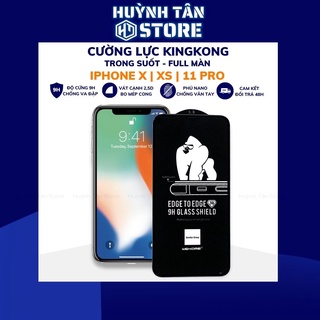 Kính cường lực ipohne x ip x 11 pro kingkong chính hãng chống va đập bảo vệ màn hình phụ kiện huỳnh tân store