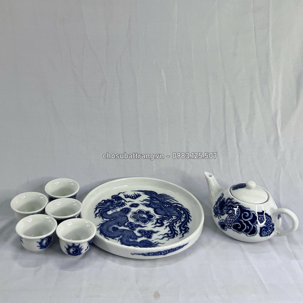 Bộ tiểu trà xanh lam