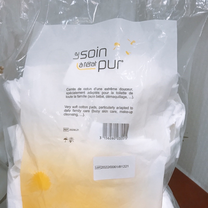 Bông Tẩy Trang Pháp Tetra Medical Cotton 600 miếng