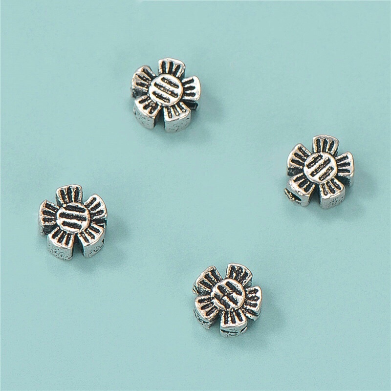 [S925] Charm bạc bông hoa 5 cánh mini - MH190