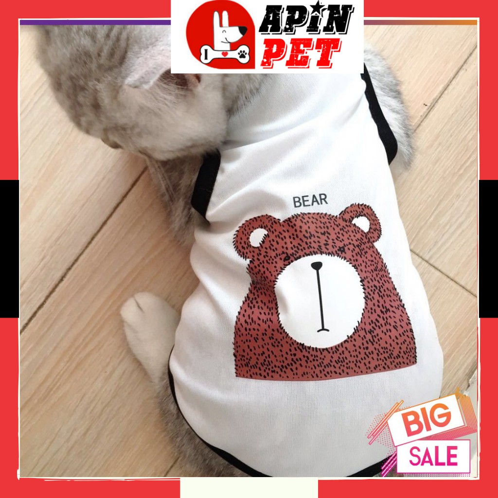 Áo Cho Thú Cưng Poodle Pug Hình Ảnh Dễ Thương Co Giãn Tốt Size XS-XL