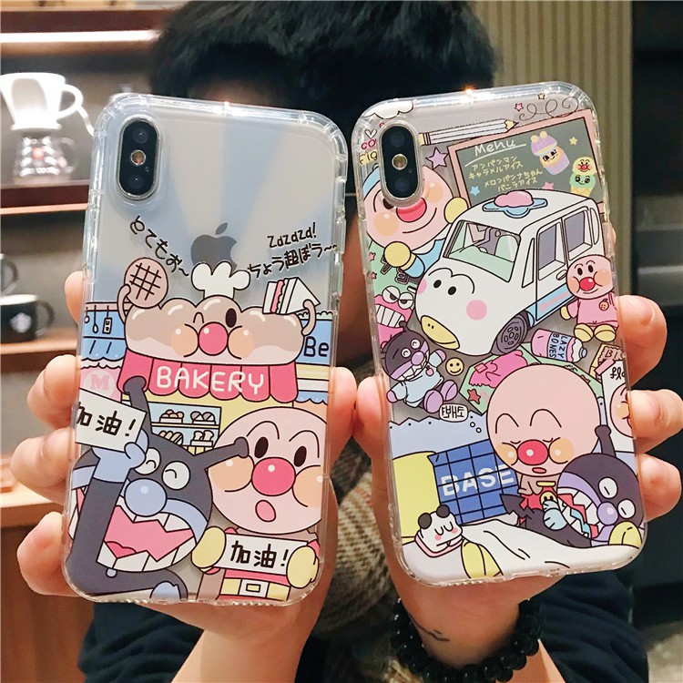 [ IPHONE ] Ốp Lưng Silicon Chống Sốc Anpanman - I006