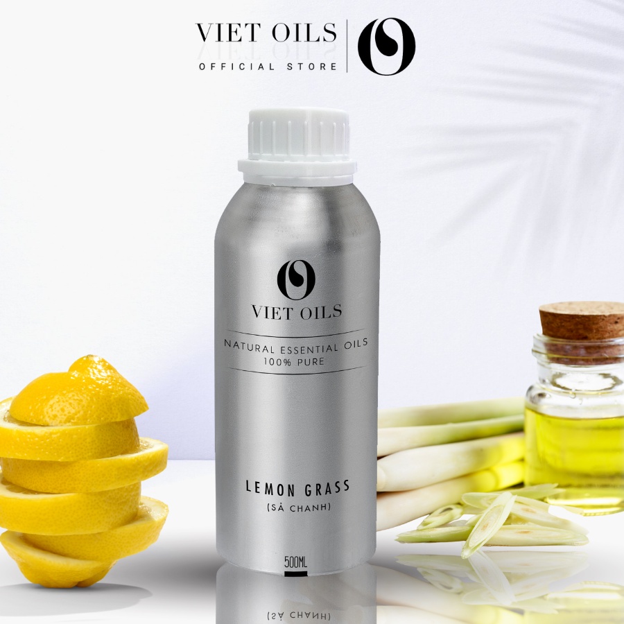 Tinh Dầu Sả Chanh Viet Oils Dung Tích Lớn 500ml - Tinh Dầu Thiên Nhiên Nhập Khẩu