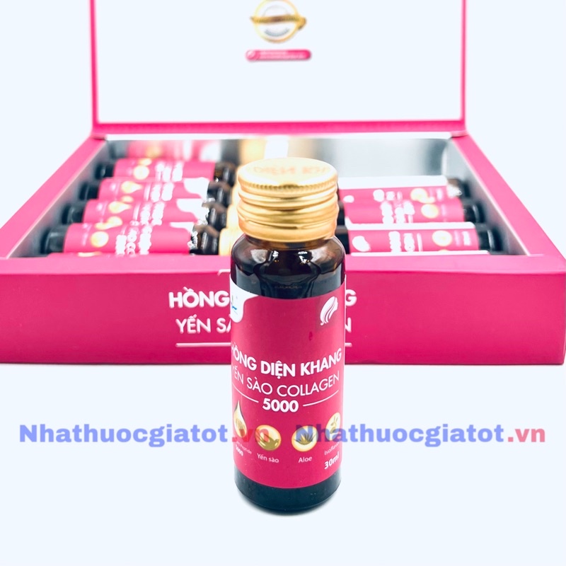 [Giá 1 Chai] Hồng Diện Khang YẾN SÀO COLLAGEN Dạng Chai